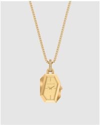 Michael Kors - Suri Two-Hand-Tone Stainless Steel Watch Necklace, Mk7614 - Lyst
