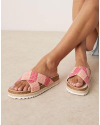 ASOS - Jessica Cross Strap Espadrille Mule Sandal - Lyst
