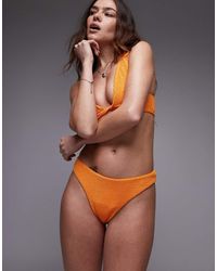 TOPSHOP - Santorini Brazilian Bikini Bottoms - Lyst