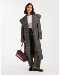 Miss Selfridge - Formal Shawl Collar Wrap Coat - Lyst