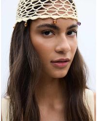 Stradivarius - Rhinestone Skull Cap - Lyst