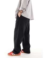Only & Sons - baggy Fit Linen Trousers - Lyst
