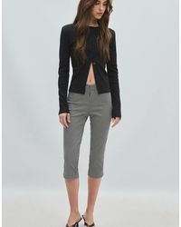 Stradivarius - Knit Cardigan With Shoulder Pads - Lyst