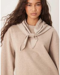 Threadbare - Jumper With Scarf Detail - Lyst