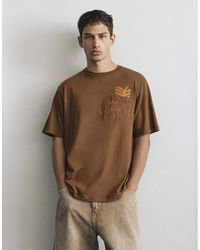 Pull&Bear - Boxy-fit Graphic Pocket T-shirt - Lyst