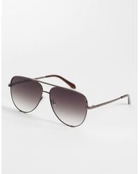 Quay - Quay High Key Metal Aviator Sunglasses - Lyst
