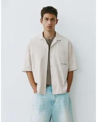 Pull&Bear - Short Sleeve Check Shirt - Lyst