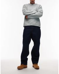 Obey - Jean baggy classique - indigo foncé délavé - Lyst