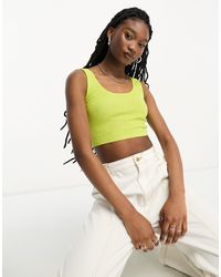 ASOS - Crop Knitted Top With Scoop Neck - Lyst