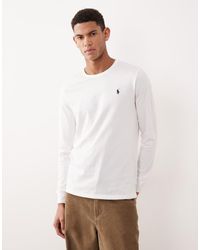 Polo Ralph Lauren - Icon Logo Long Sleeve Custom Slim Fit T-shirt - Lyst