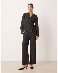 Aware - Pantalon d'ensemble ample et ajusté - foncé chiné - Lyst