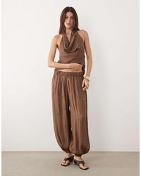 Mango - Soliel Embellished Cuffed Trouser Co-ord - Lyst