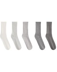 Oysho - 5 Pairs Of Cotton Blend Classic Socks - Lyst
