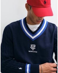 Polo Ralph Lauren - Wimbledon Capsule Crest Logo Knitted Jumper - Lyst