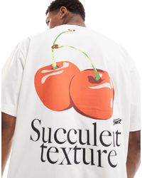 Pull&Bear - Cherries Back Printed T-shirt - Lyst