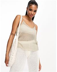 Pull&Bear - Knitted Cami Top - Lyst
