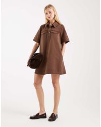 Tommy Hilfiger - A-Line Denim Mini Dress - Lyst