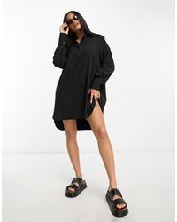 Threadbare - Sheila - robe chemise courte - noir - Lyst