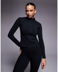 ASOS 4505 Ski & Snow - Asos 4505 Ski Thermal Fleece Back Base Layer Long Sleeve Zip Up Top With Sweat Wicking - Lyst