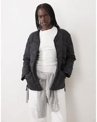 ARKET - Down Short Quilted Jacket With Zip Front - Lyst
