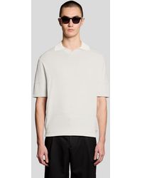 Lyle & Scott - Open Collar Fine Knitted Polo Shirt - Lyst