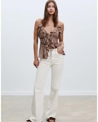 Stradivarius - – gerade geschnittene, bequeme jeans - Lyst