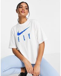 Nike Basketball Dri-fit Swoosh Boxy T-shirt in Blue