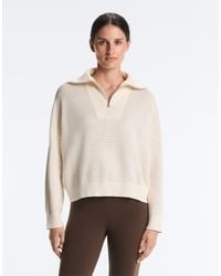 Oysho - Cotton-Blend Open Knit Jumper - Lyst