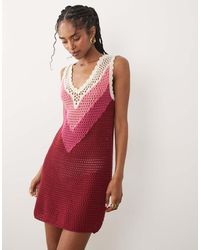 Mango - Teen Knitted Mini Dress - Lyst