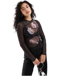 & Other Stories - Mesh Long Sleeve Top - Lyst