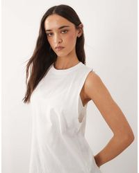 4505 - Icon Cotton Drop Armhole Vest With Quick Dry Finish - Lyst