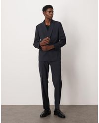 ASOS - Straight Leg Pinstripe Suit Pants - Lyst