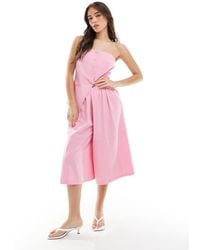 ASOS - Tailored Wide Leg Bermuda Short - Lyst