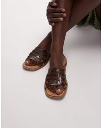 TOPSHOP - Kris Jelly Flat Sandals - Lyst