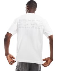 Abercrombie & Fitch - T-shirt oversize à logo style vintage - Lyst
