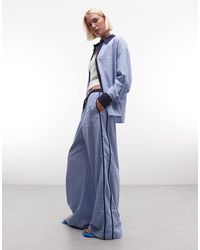 ASOS - Tipped Pull On Trousers With Tie - Lyst