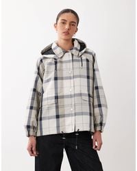 Barbour - Ballina Tartan Hooded Showerproof Jacket - Lyst