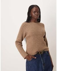 Mango - Open Knit Jumper - Lyst