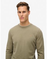 Superdry - Classic essential - sweat-shirt - kaki clair - Lyst