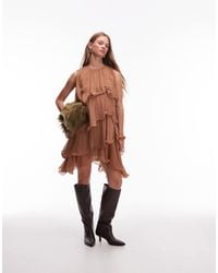& Other Stories - – fließendes minikleid aus chiffon - Lyst