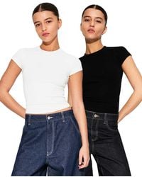 Bershka - 2-Pack Of Short Sleeve Round Neck T-Shirts - Lyst