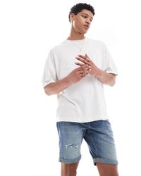 River Island - – schmal geschnittene jeans-shorts - Lyst