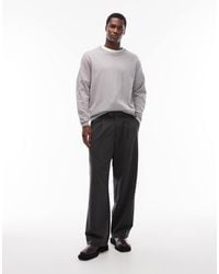 Jack & Jones - Tailored Trousers With Front Pleat - Lyst