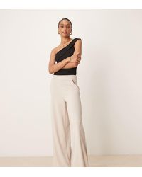 JDY Tall - Broek Met Wijde Pijpen En Hoge Taille - Lyst