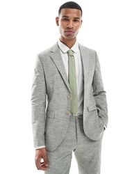 Jack & Jones - Linen Mix Suit Jacket - Lyst