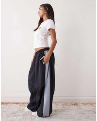 Collusion - Xl Baggy Nylon Joggingbroek Met Inzetstuk - Lyst