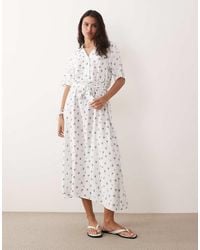 Jdy - Tie Waist Midi Dress - Lyst