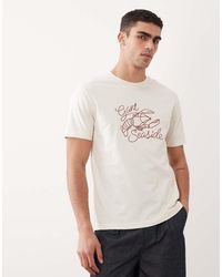 GANT - Chain Stitch Embroidered Lobster T-shirt - Lyst