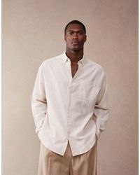 ASOS - 90s Oversized Linen Blend Shirt - Lyst