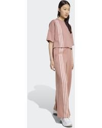 adidas Originals - Pantalon ample à 3 bandes décalées - argile chaud - Lyst